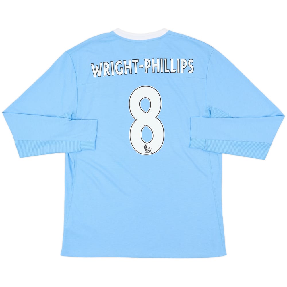 2009-10 Manchester City Home L/S Shirt Wright-Phillips #8 - 9/10 - (L)