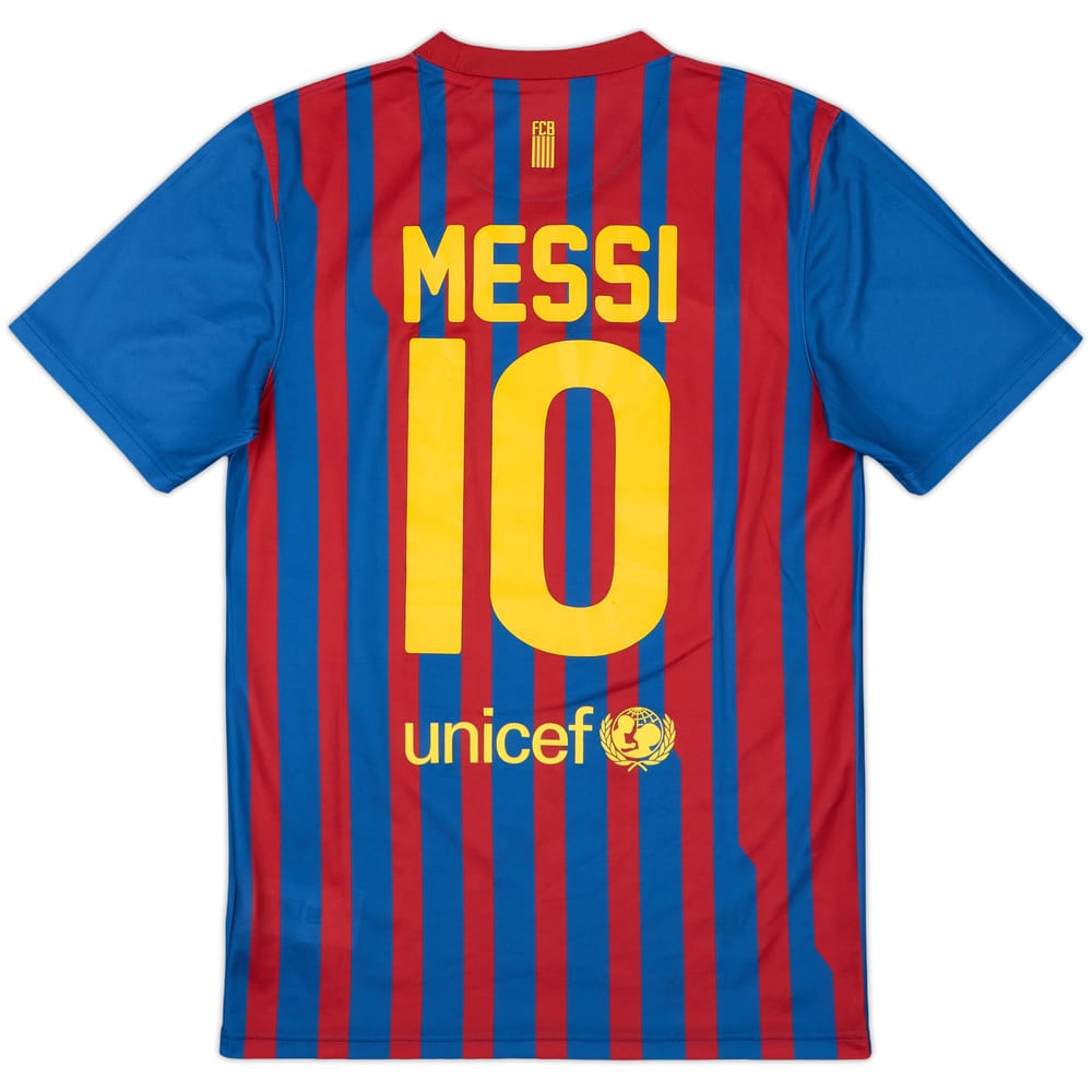 2011-12 Barcelona Basic Home Shirt Messi #10 - 8/10 - (S)