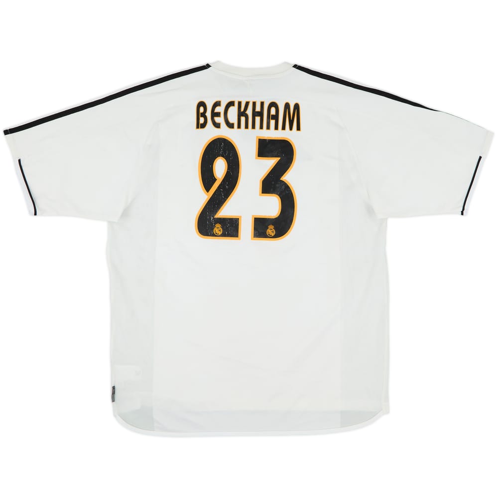 2003-04 Real Madrid Home Shirt Beckham #23 - 5/10 - (XL)