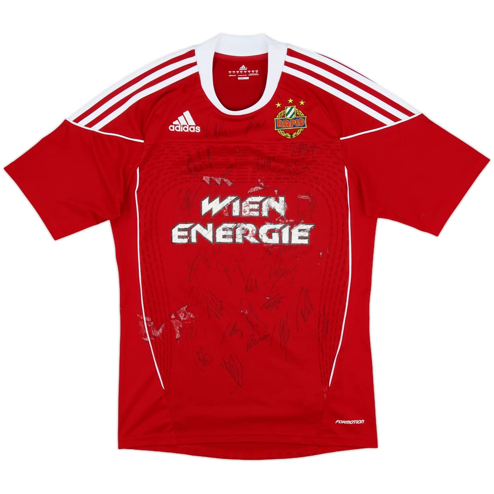 2010-11 Rapid Vienna Squad Signed Third Shirt - 5/10 - (S)