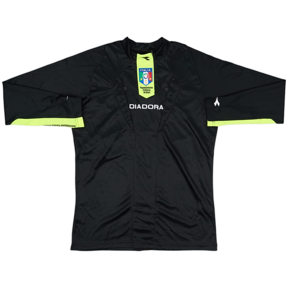 2009-10 Italy FIGC Diadora Referee L/S Shirt - 9/10 - (S)