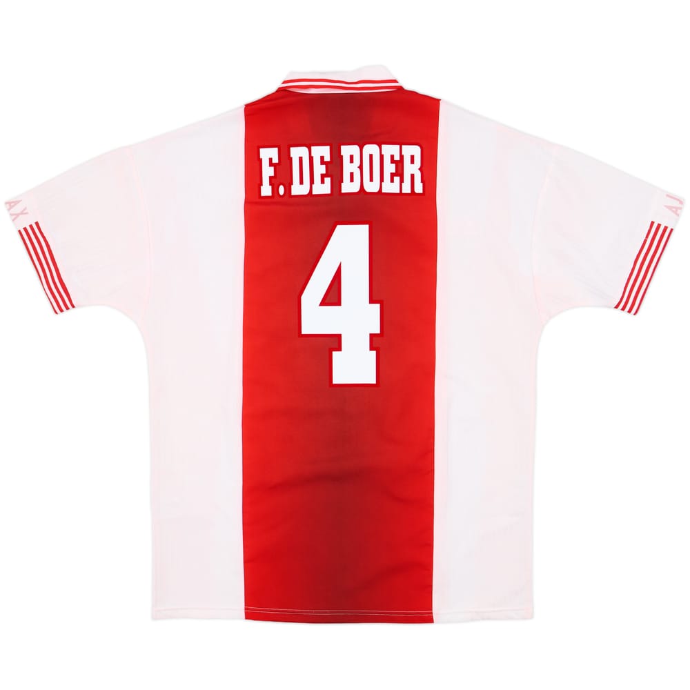 1997-98 Ajax Home Shirt F.De Boer #4 - 9/10 - (L)