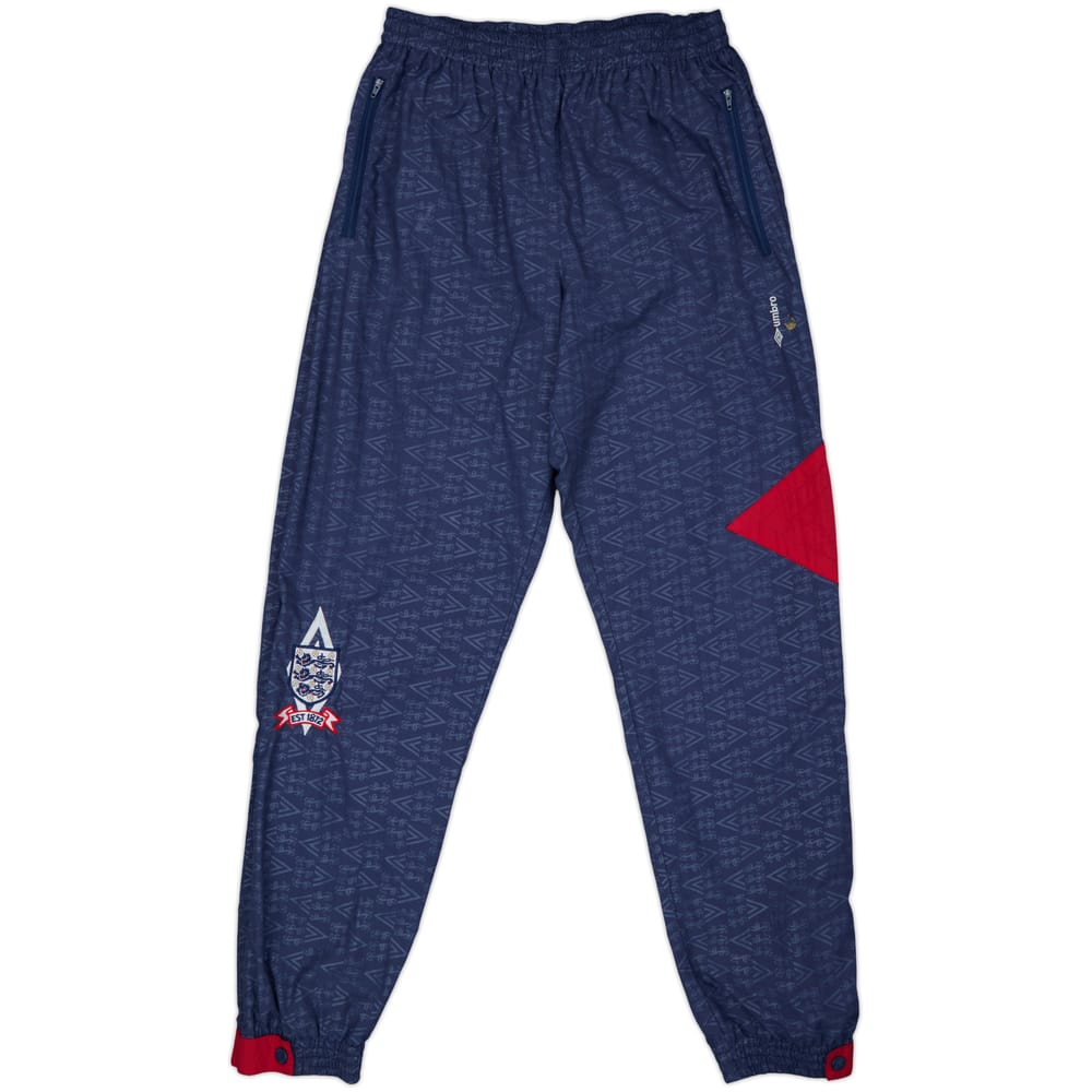1990-92 England Umbro Track Pants/Bottoms - 7/10 - (M)