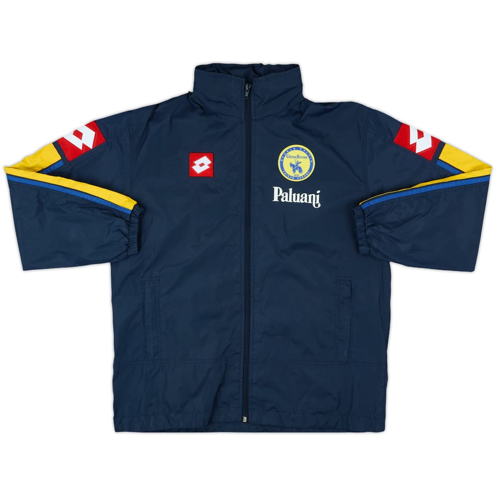 2003-04 Chievo Verona Lotto Hooded Rain Jacket - 9/10 - (M.Boys)