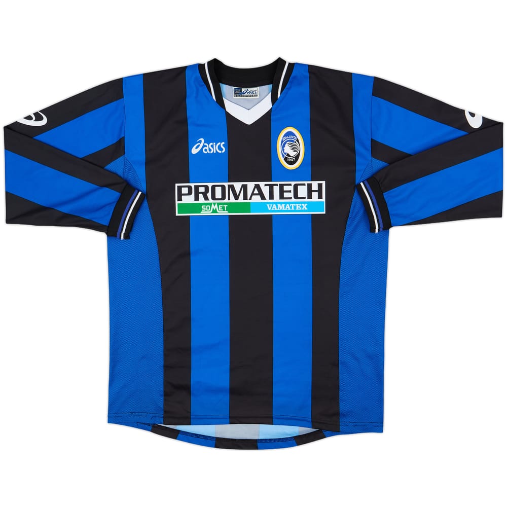 2002-03 Atalanta Home L/S Shirt - 9/10 - (L)
