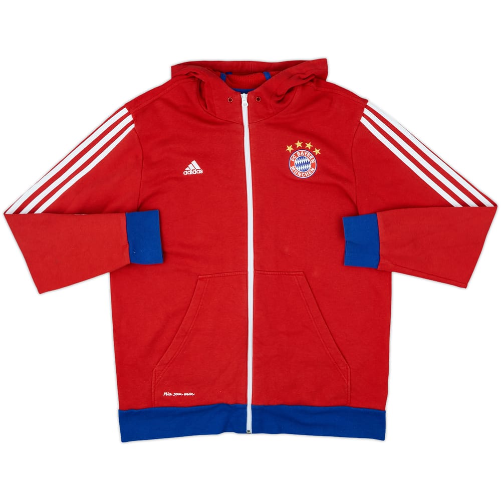 2014-15 Bayern Munich adidas Hooded Sweat Top - 8/10 - (XL)