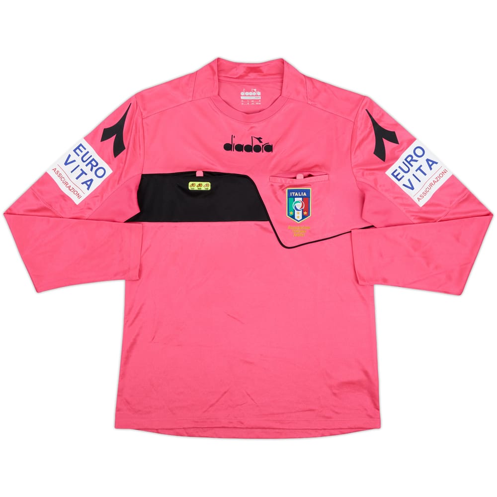 2018-19 Italy Diadora Referee L/S Shirt - 9/10 - (M)