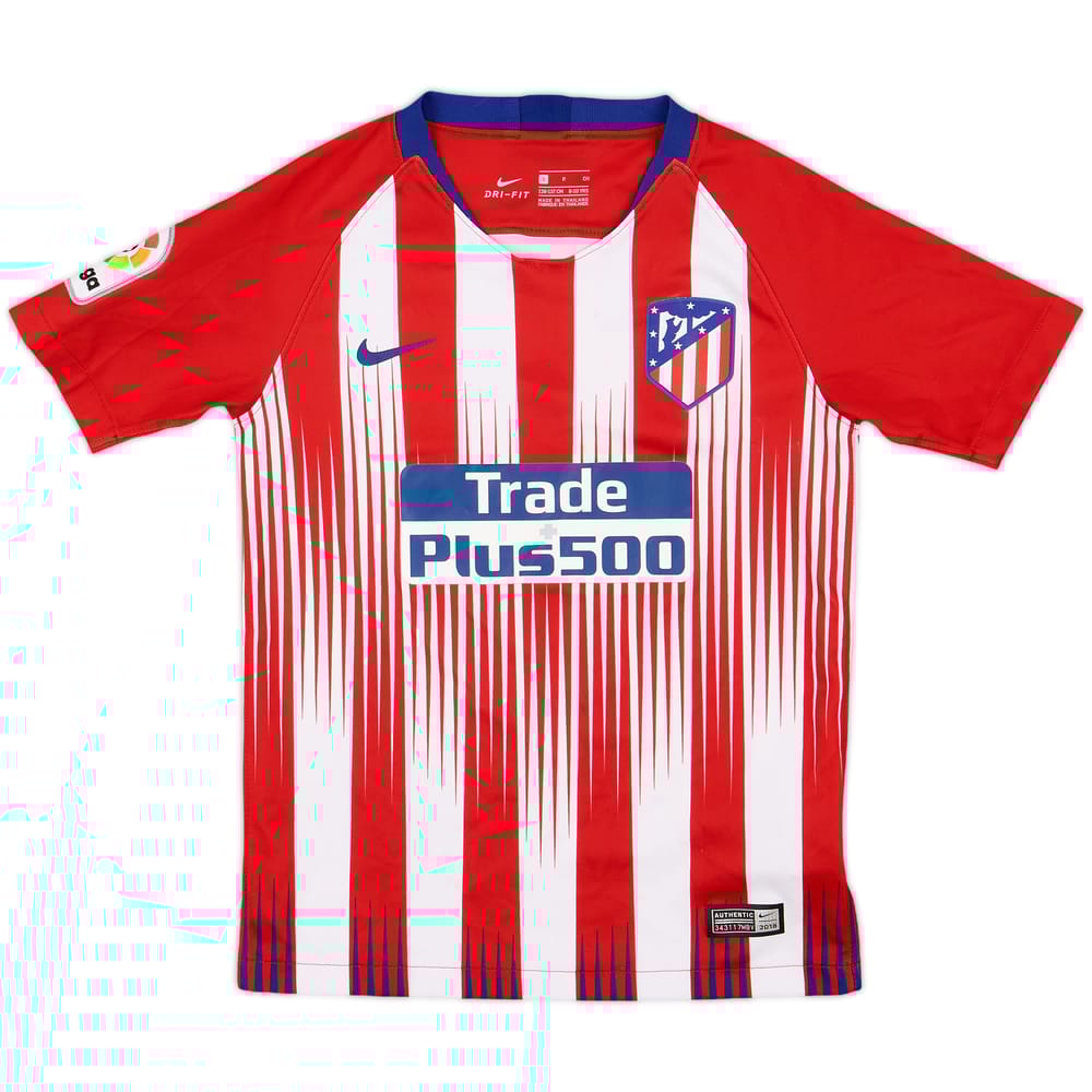 2018-19 Atletico Madrid Home Shirt - 7/10 - (S.Boys)