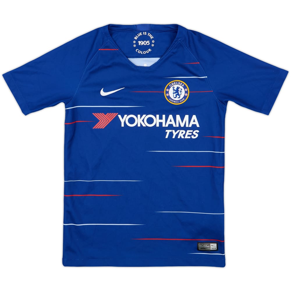 2018-19 Chelsea Home Shirt - 9/10 - (S.Boys)