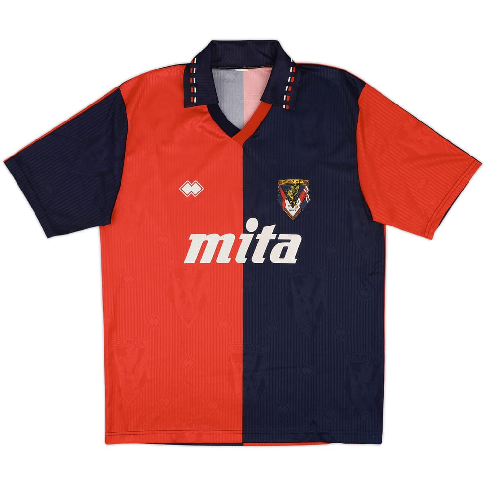 1991-92 Genoa Home Shirt - 8/10 - (L)