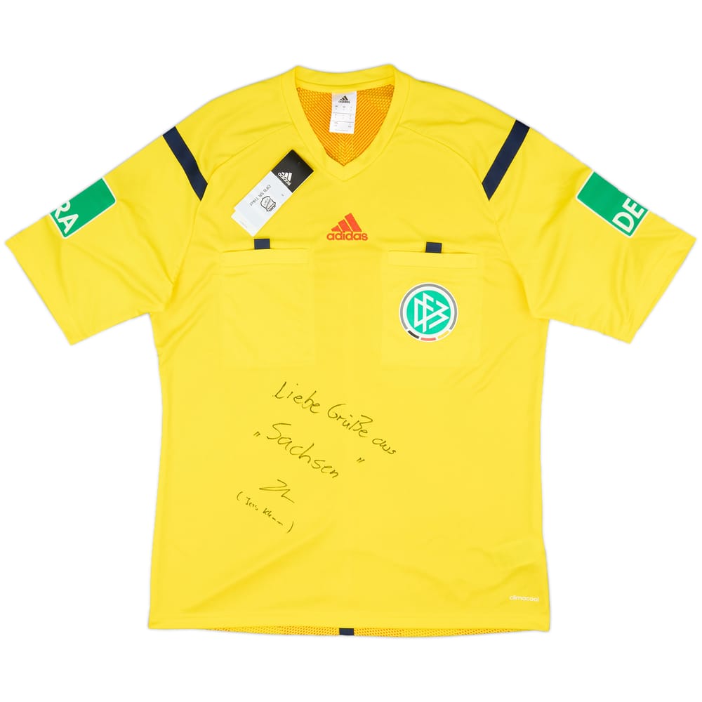 2014-15 Germany adidas Signed Referee Shirt (L)