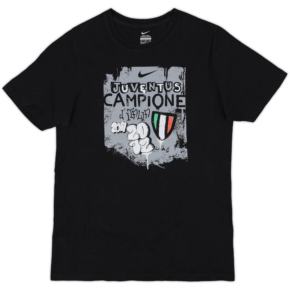 2011-12 Juventus 'Campione D'Italia' Nike Graphic Tee - 8/10 - (XL.Boys)