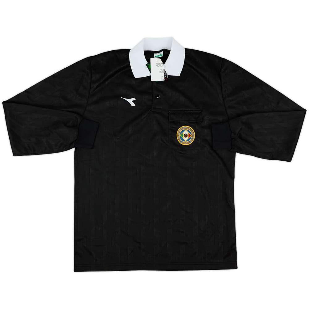 1990s Italy FIGC Diadora Referee L/S Shirt (XL)