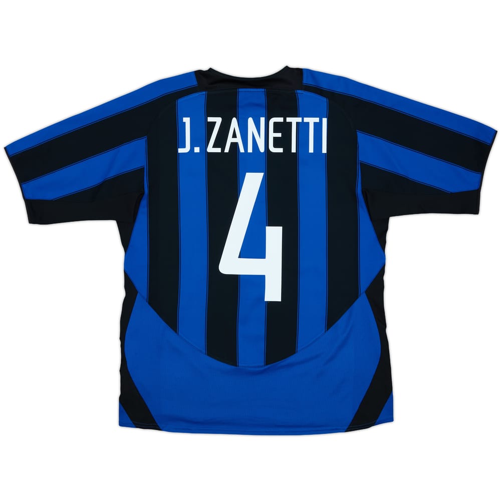2003-04 Inter Milan Home Shirt J.Zanetti #4 - 9/10 - (M)