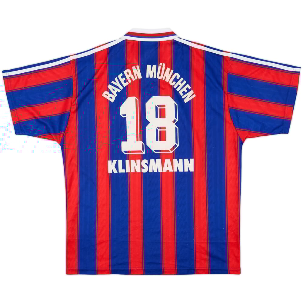 1995-97 Bayern Munich Home Shirt Klinsmann #18 - 8/10 - (L)