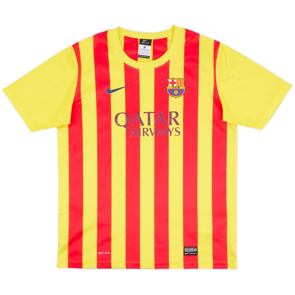 2013-15 Barcelona Basic Away Shirt - 5/10 - (XL.Boys)