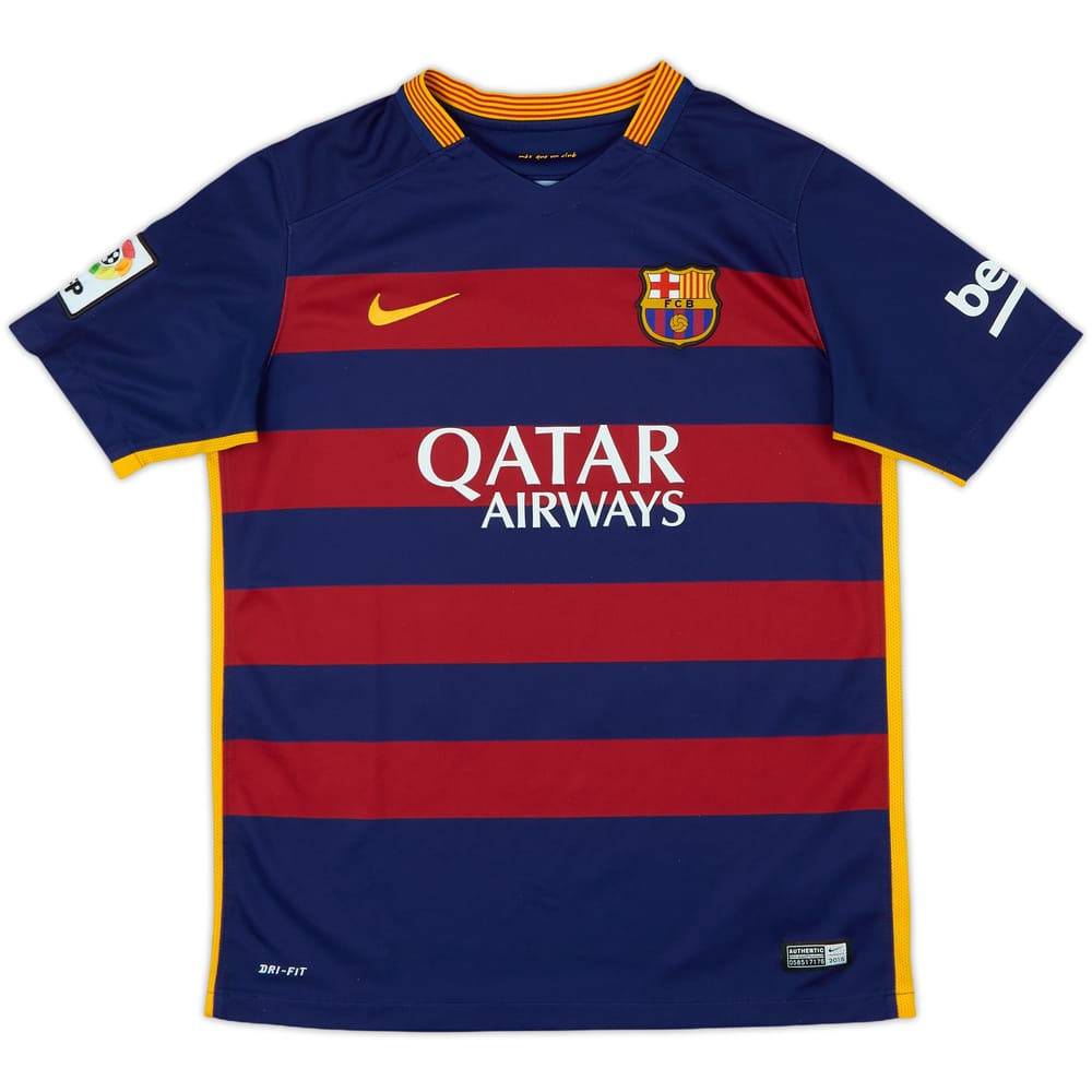 2015-16 Barcelona Home Shirt - 8/10 - (XL.Boys)