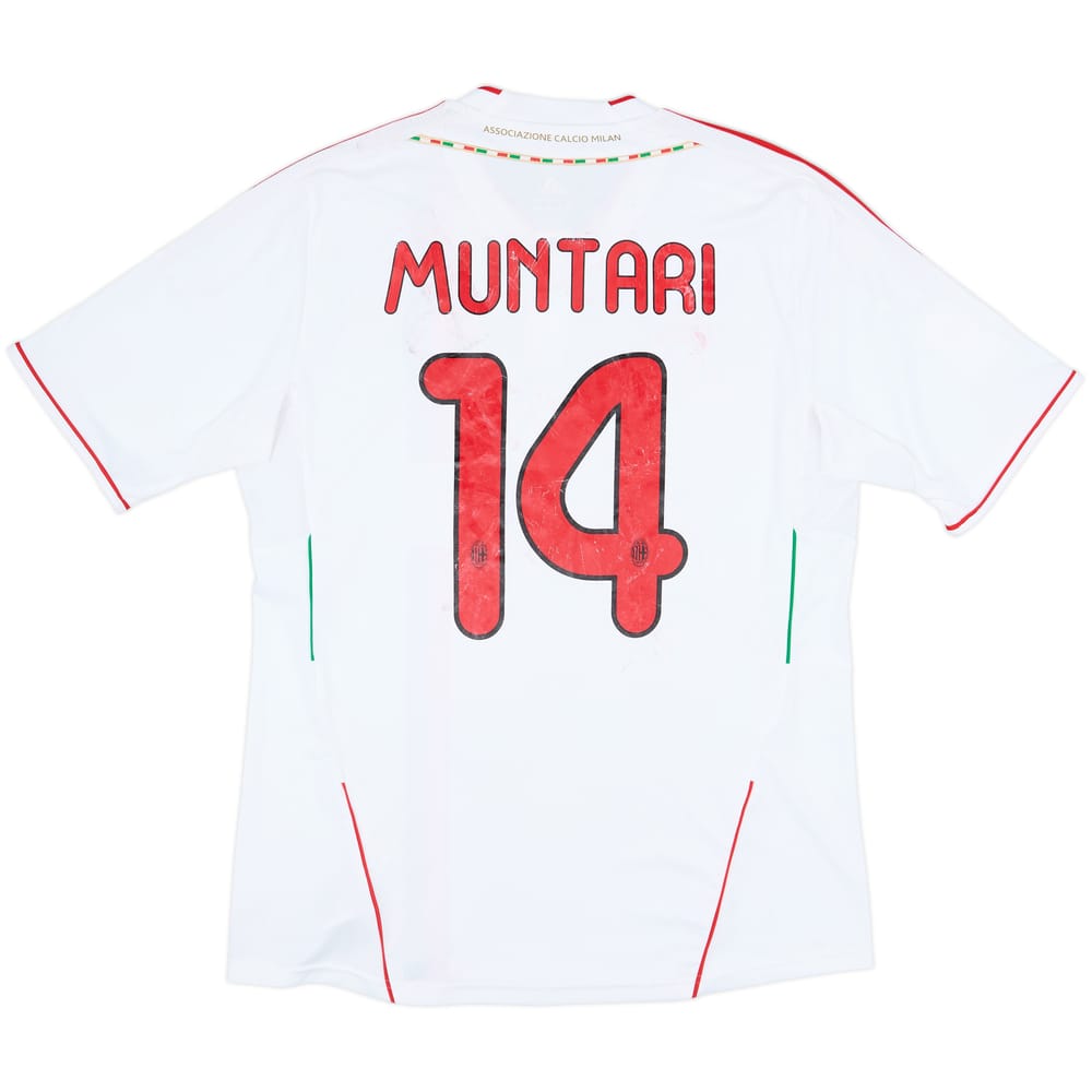 2011-12 AC Milan Away Shirt Muntari #14 - 5/10 - (L)