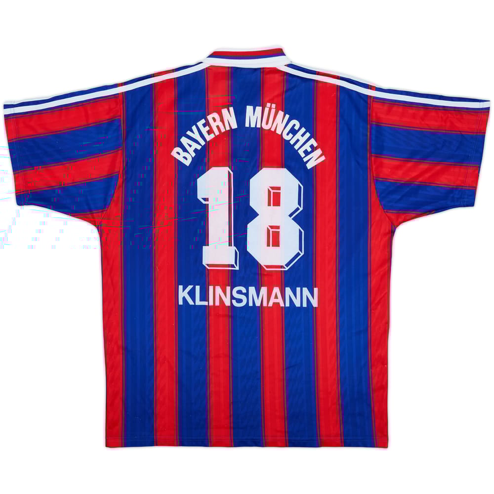 1995-97 Bayern Munich Home Shirt Klinsmann #18 - 4/10 - (L)