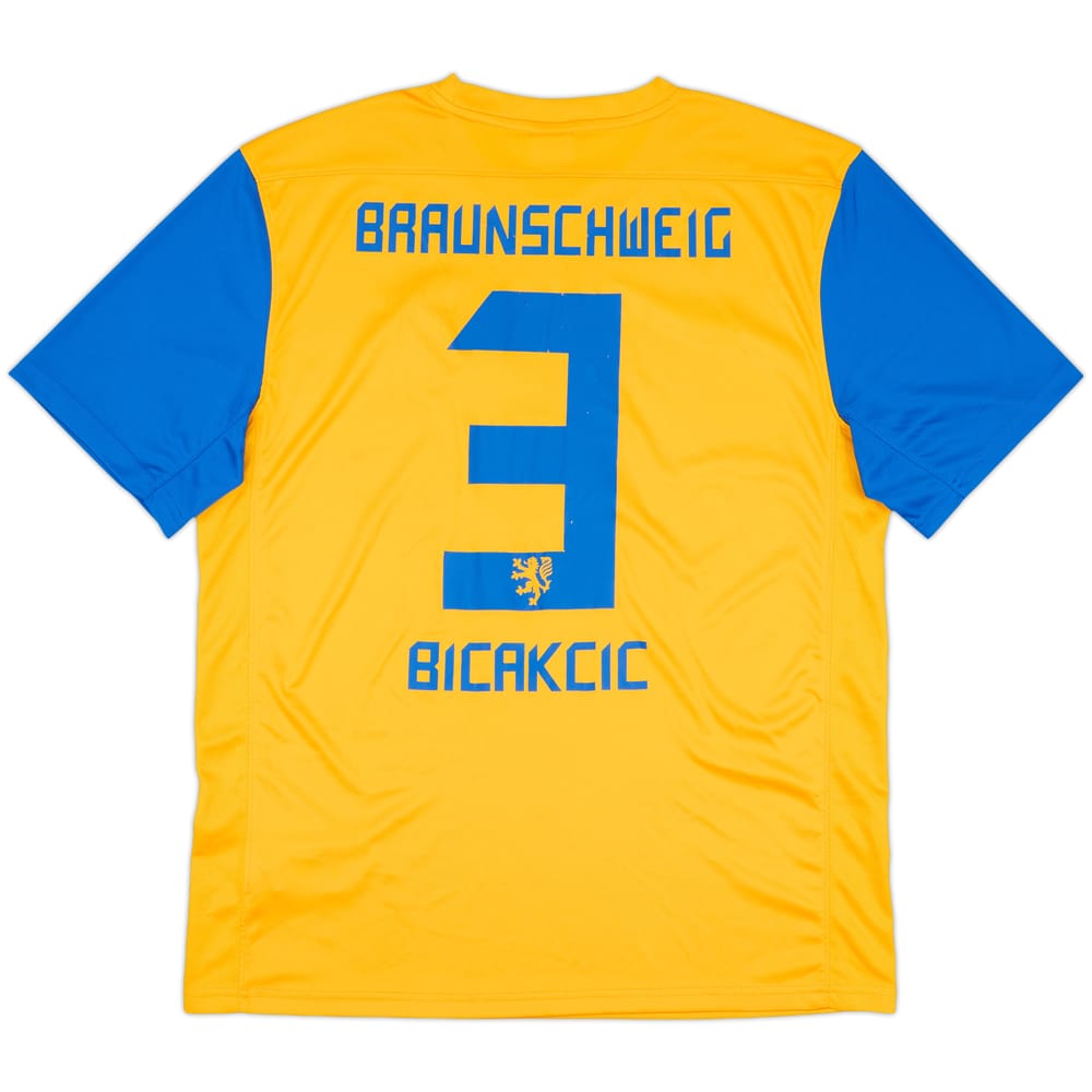 2013-14 Eintracht Braunschweig Home Shirt Bicakcic #3 - 8/10 - (L)