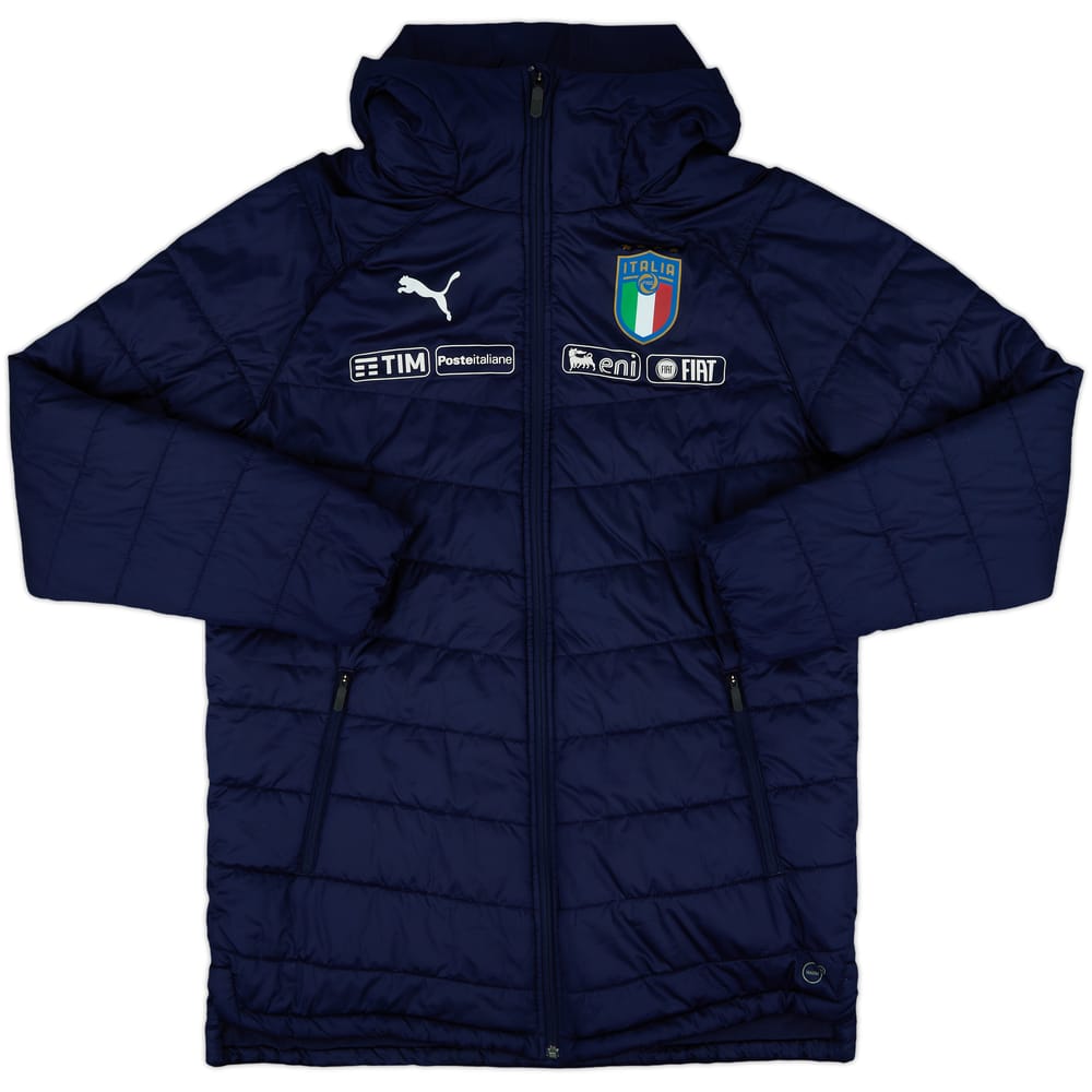2018-19 Italy Puma Player Issue Padded Bench Coat - 10/10 - (M)
