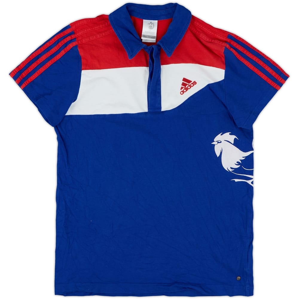 2007-08 France adidas 'Euro 2008' Polo Shirt - 9/10 - (Women's S)