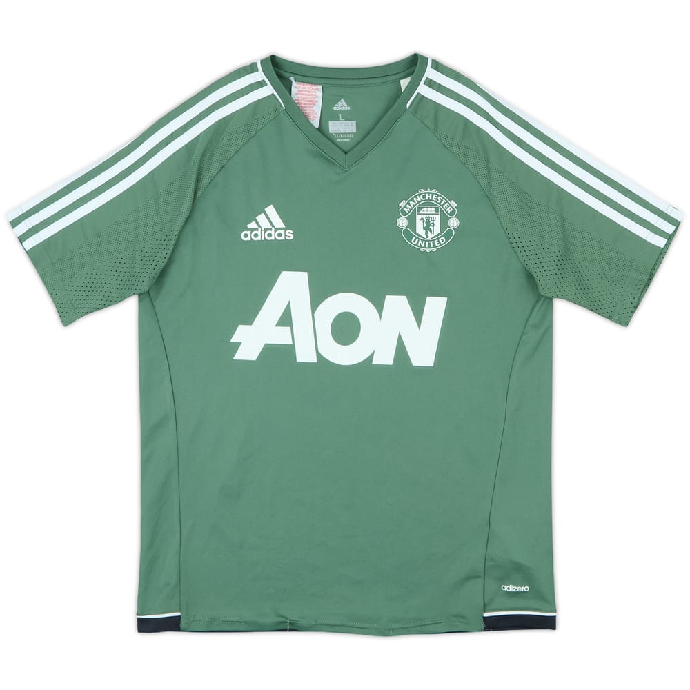 2017-18 Manchester United adizero Training Shirt - 7/10 - (L.Boys)