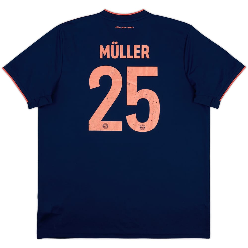 2019-20 Bayern Munich Third Shirt Muller #25 - 5/10 - (XL)