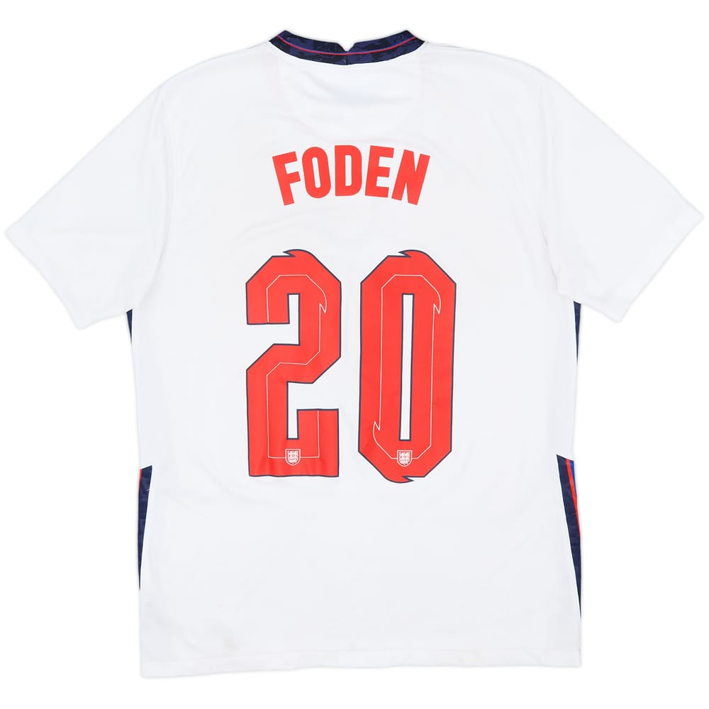 2020-22 England Home Shirt Foden #20 - 5/10 - (M)