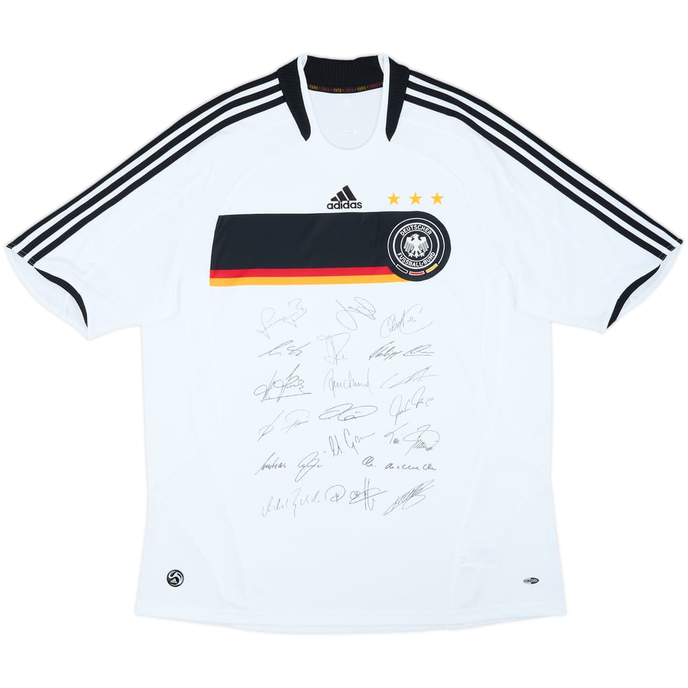 2008-09 Germany Squad Signed Home Shirt - 6/10 - (XXL)