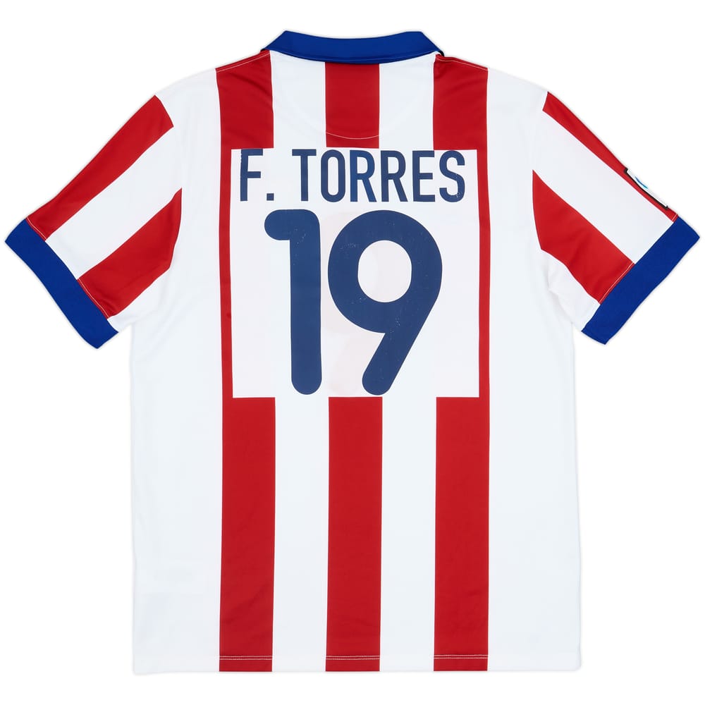 2014-15 Atletico Madrid Home Shirt F.Torres #19 - 5/10 - (L)