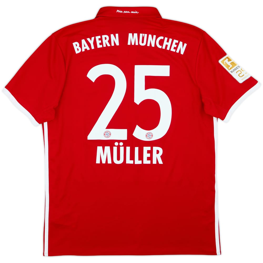 2016-17 Bayern Munich Home Shirt Muller #25 - 7/10 - (M)