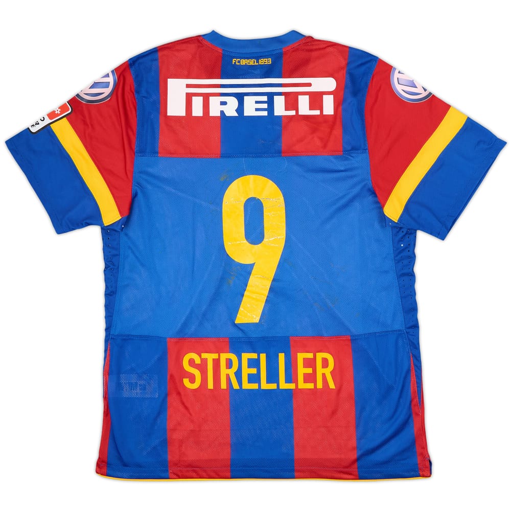 2010-12 FC Basel Match Issue Home Shirt Streller #9