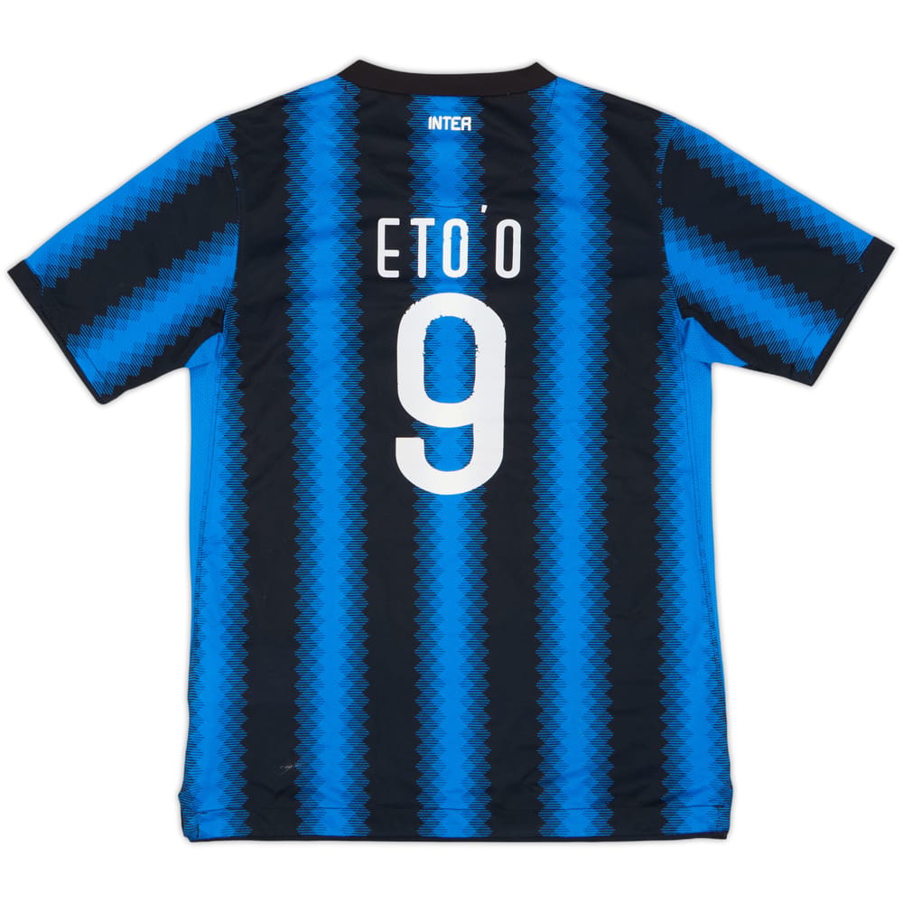 2010-11 Inter Milan Home Shirt Eto'o #9 - 6/10 - (M.Boys)