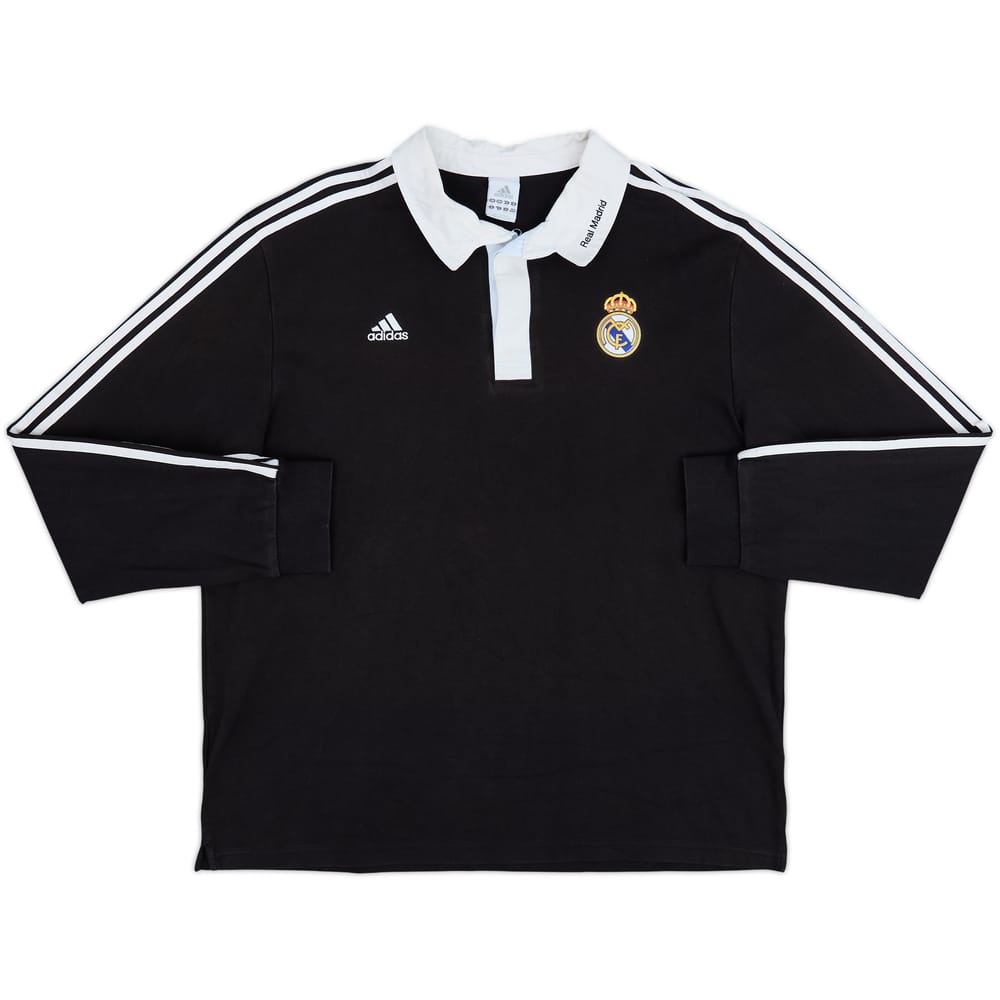 2008-09 Real Madrid adidas Polo L/S Shirt - 8/10 - (XL)