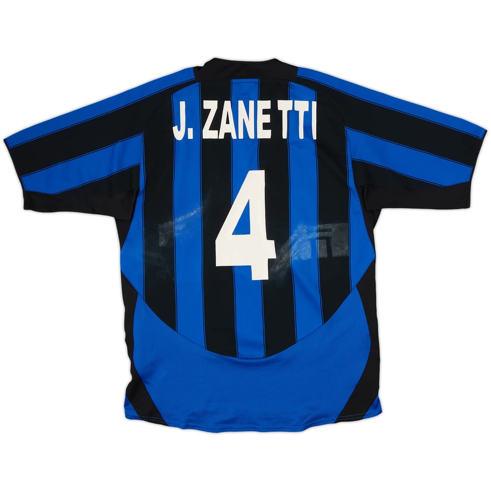 2003-04 Inter Milan Home Shirt Zanetti #4 - 4/10 - (M)