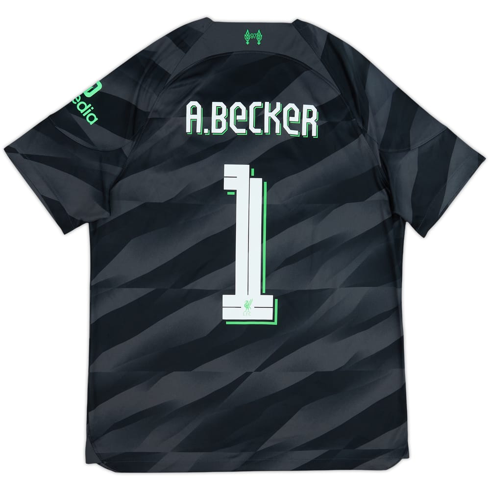 2023-24 Liverpool GK S/S Shirt A.Becker #1 - 10/10 - (L)