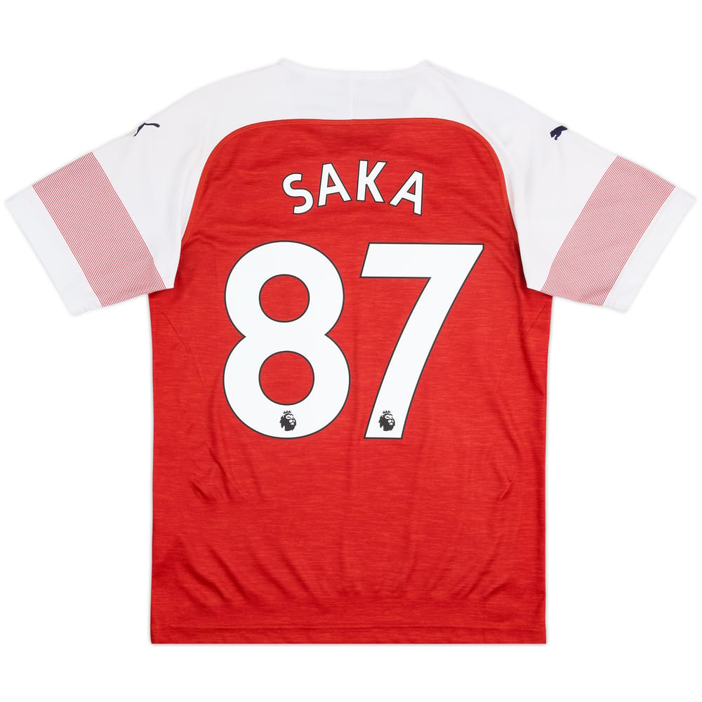 2018-19 Arsenal Home Shirt Saka #87 - 7/10 - (S)
