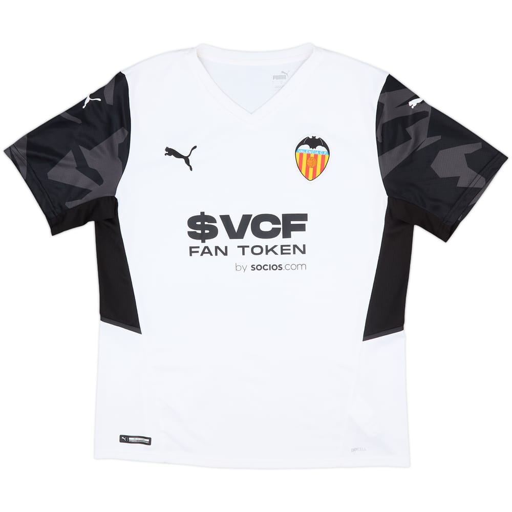 2021-22 Valencia Home Shirt - 8/10 - (L)