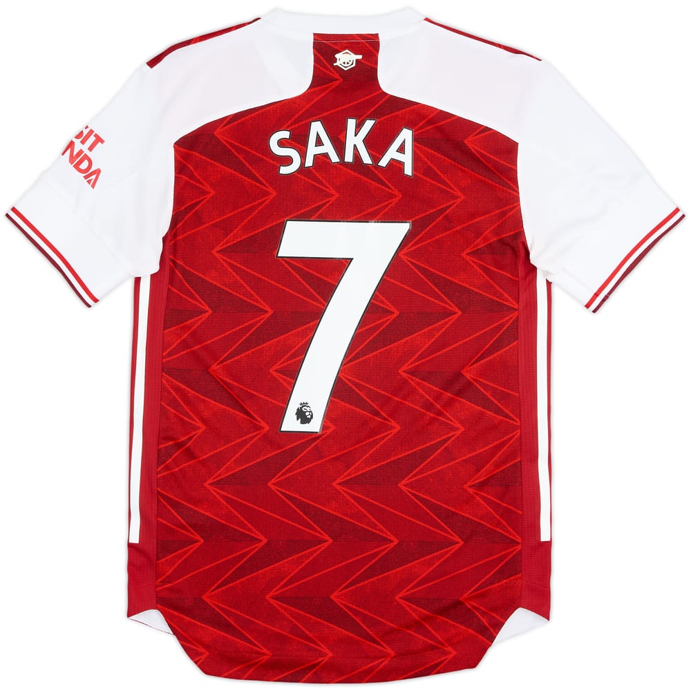 2020-21 Arsenal Authentic Home Shirt Saka #7 - 8/10 - (XS)
