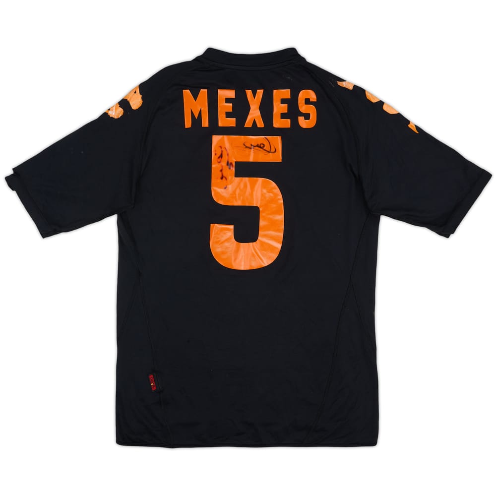 2007-08 Roma Signed Third Shirt Mexes #5 - 5/10 - (L)