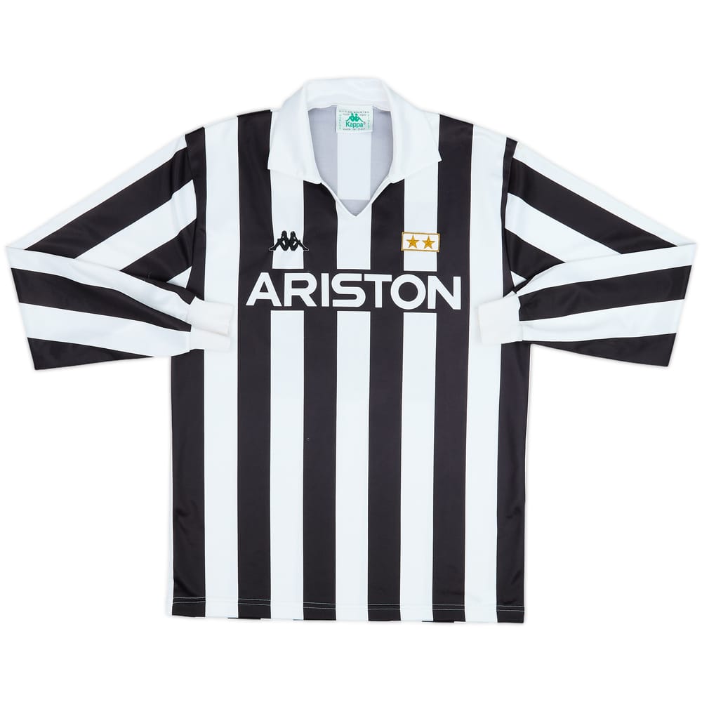 1987-89 Juventus Home L/S Shirt #8 - 8/10 - (L)