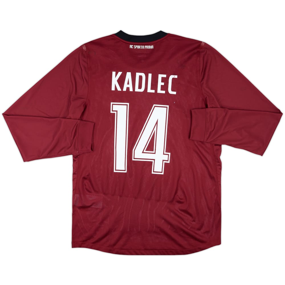 2012-13 Sparta Prague Player Issue Signed Home L/S Shirt Kadlec #14 - 6/10 - (L)