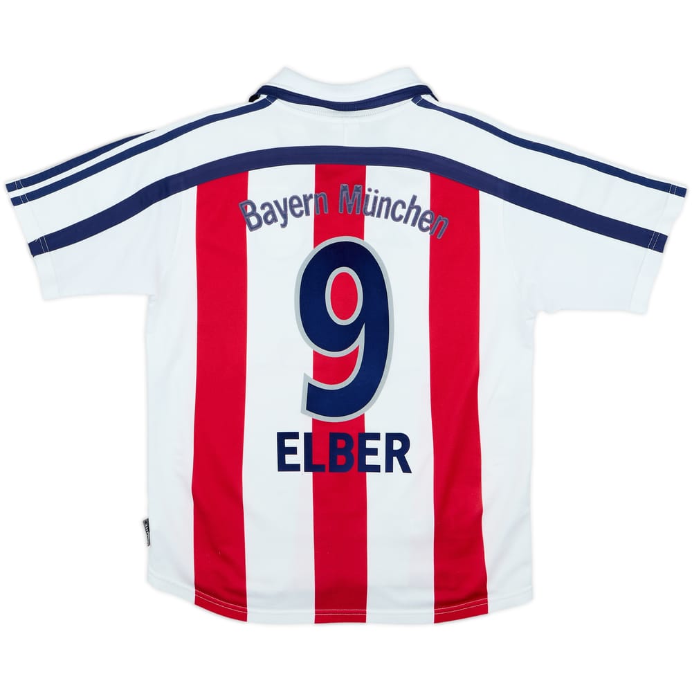 2000-01 Bayern Munich Away Shirt Elber #9 - 6/10 - (L.Boys)