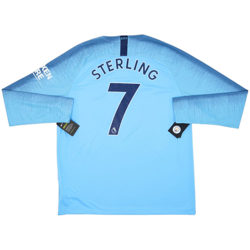 2018-19 Manchester City Home L/S Shirt Sterling #7 (XL)