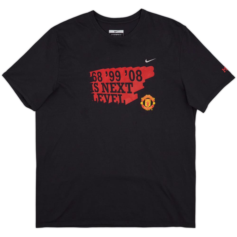 2009-10 Manchester United Nike Graphic Tee - 7/10 - (XXL)