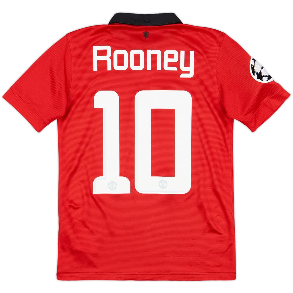 2013-14 Manchester United Home Shirt Rooney #10 - 8/10 - (L.Boys)