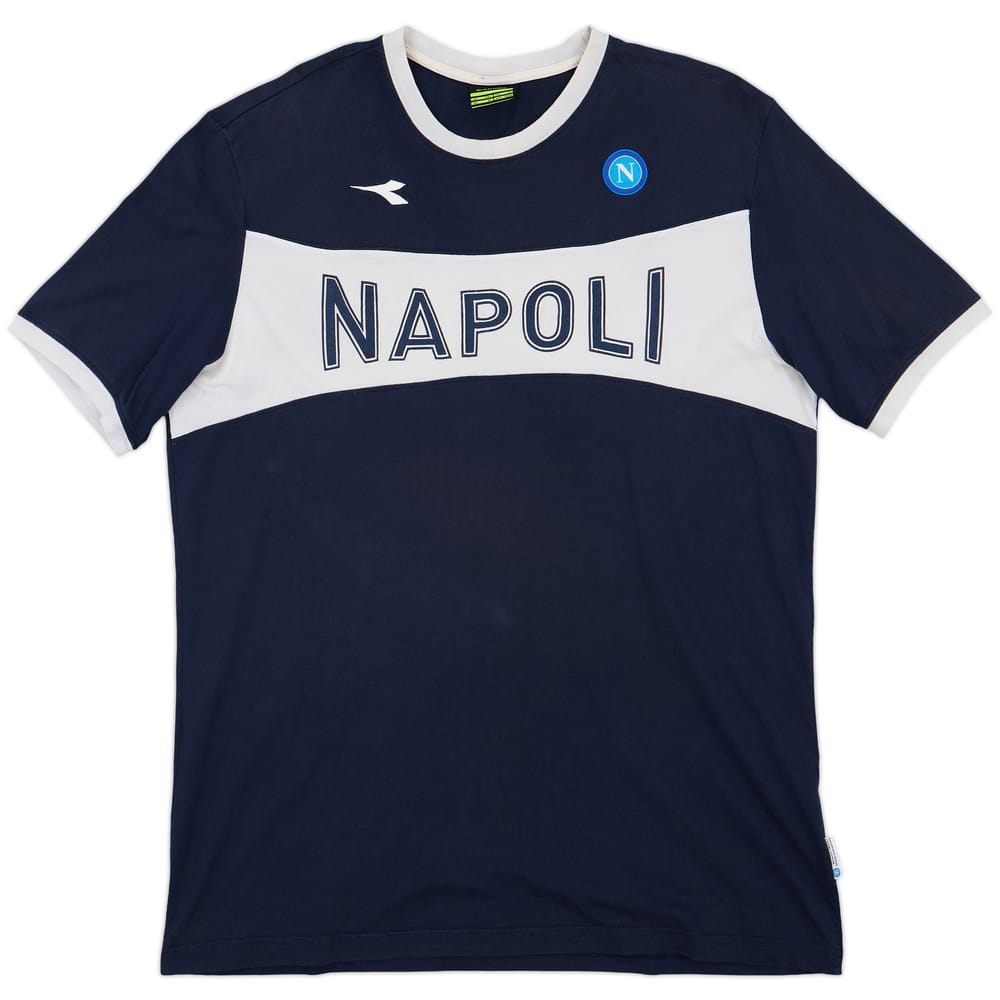 2007-08 Napoli Diadora Cotton Tee - 8/10 - (XL)