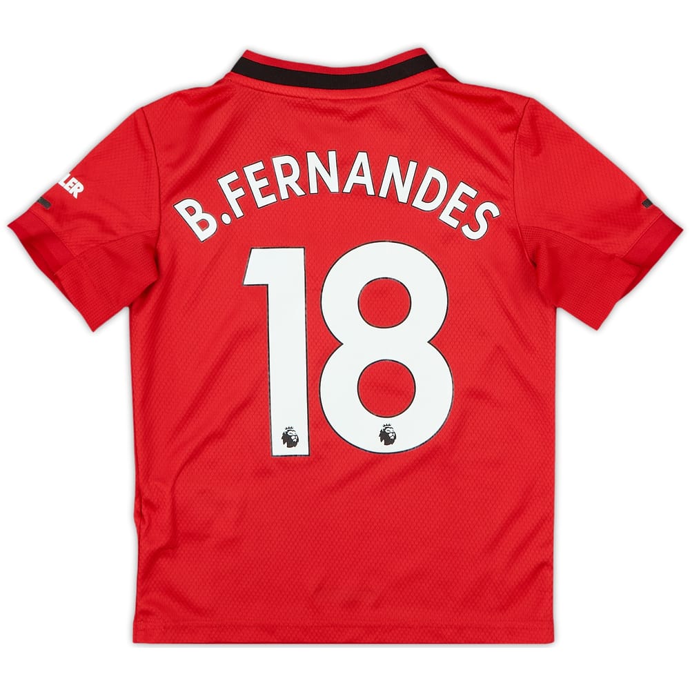 2019-20 Manchester United Home Shirt B.Fernandes #18 - 9/10 - (5-6 Years)