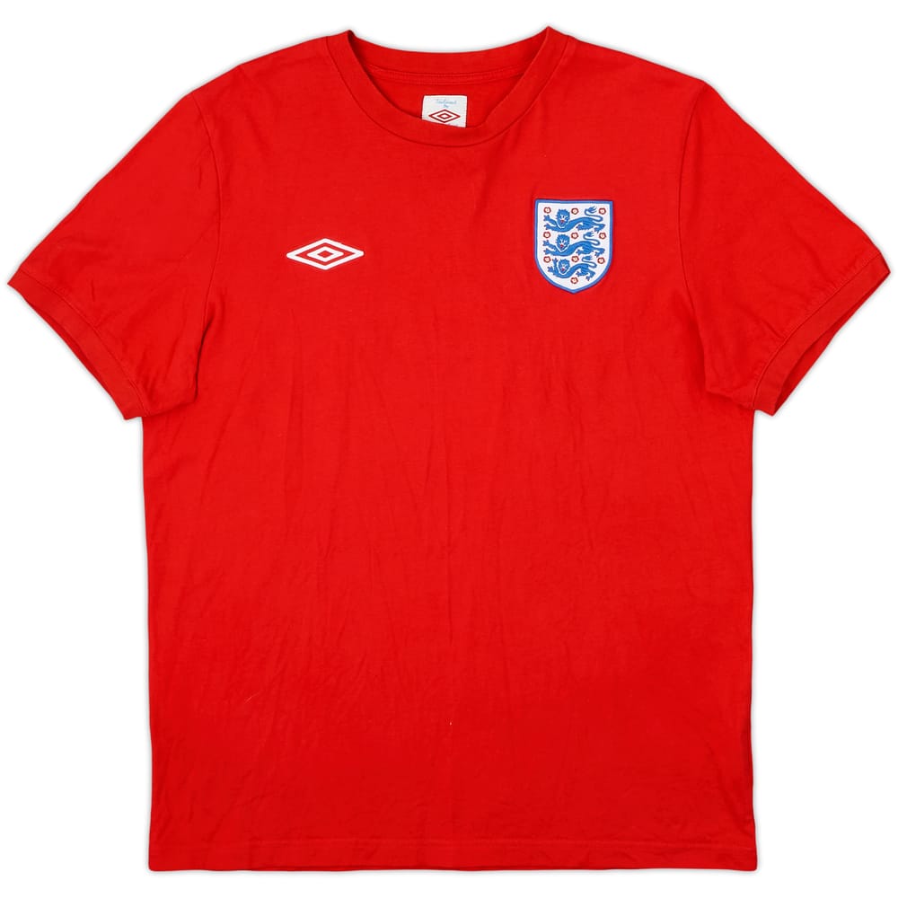 2010-11 England Umbro Cotton Tee - 9/10 - (L)